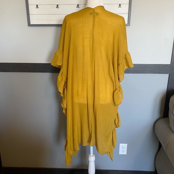 FAVLUX fashion Size small short sleeve open long waterfall cardigan - Picture 2 of 12